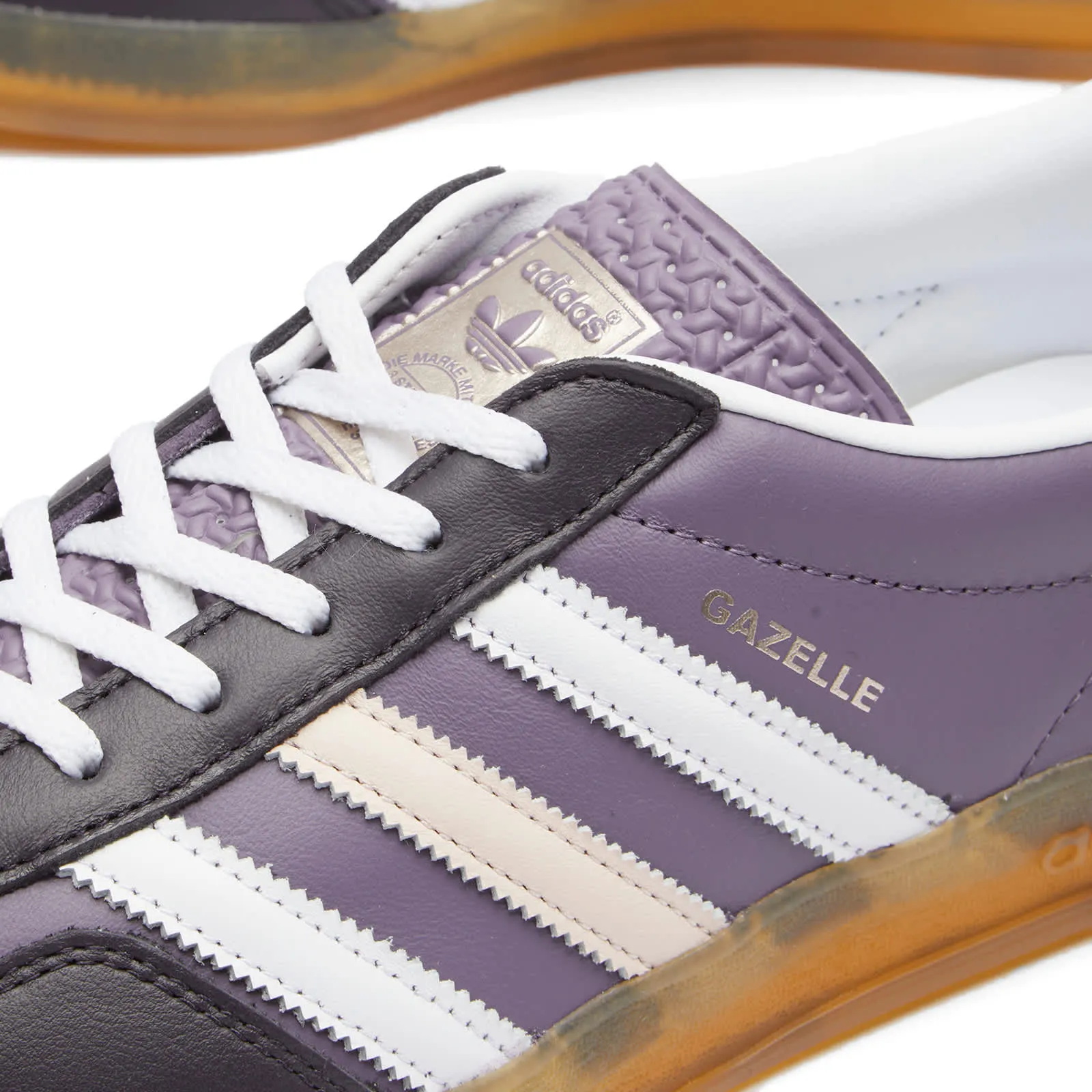 Adidas Gazelle Indoor Sneaker in Shadow Violet, Ftwr White & Wonder Quartz in Shadow Violet, in Shadow Violet Ftwr White & Wonder Quartz  Ftwr White & Wonder Quartz