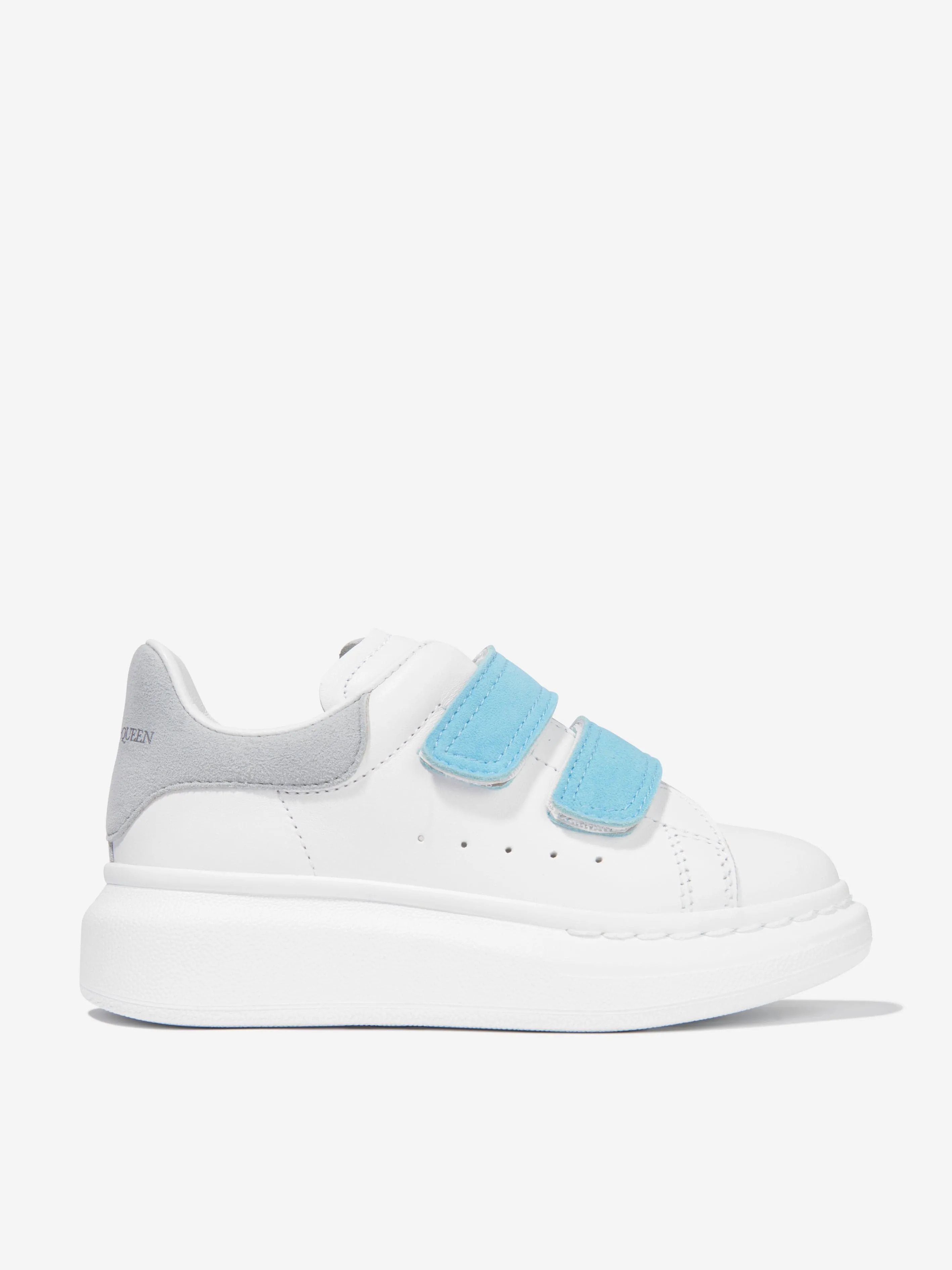 Alexander McQueen Kids Leather Velcro Strap Chunky Trainers