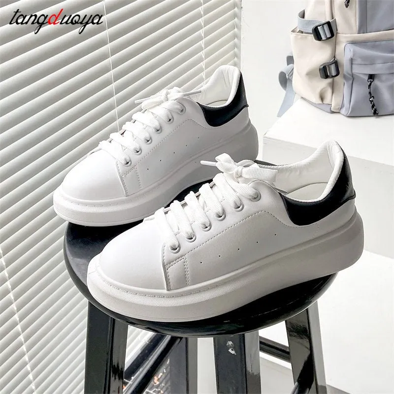 Amozae- Fashion Spring New Designer Hot Sale White Shoes Female Platform Sneakers Women Tenis Feminino Casual Female Shoes Woman