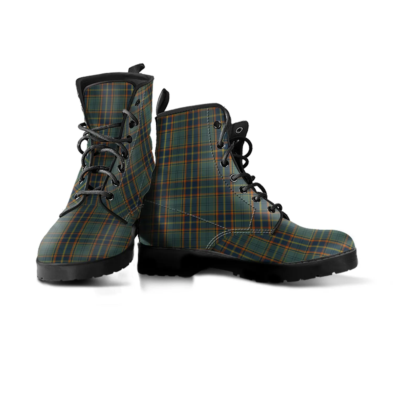 Antrim County Ireland Tartan Leather Boots