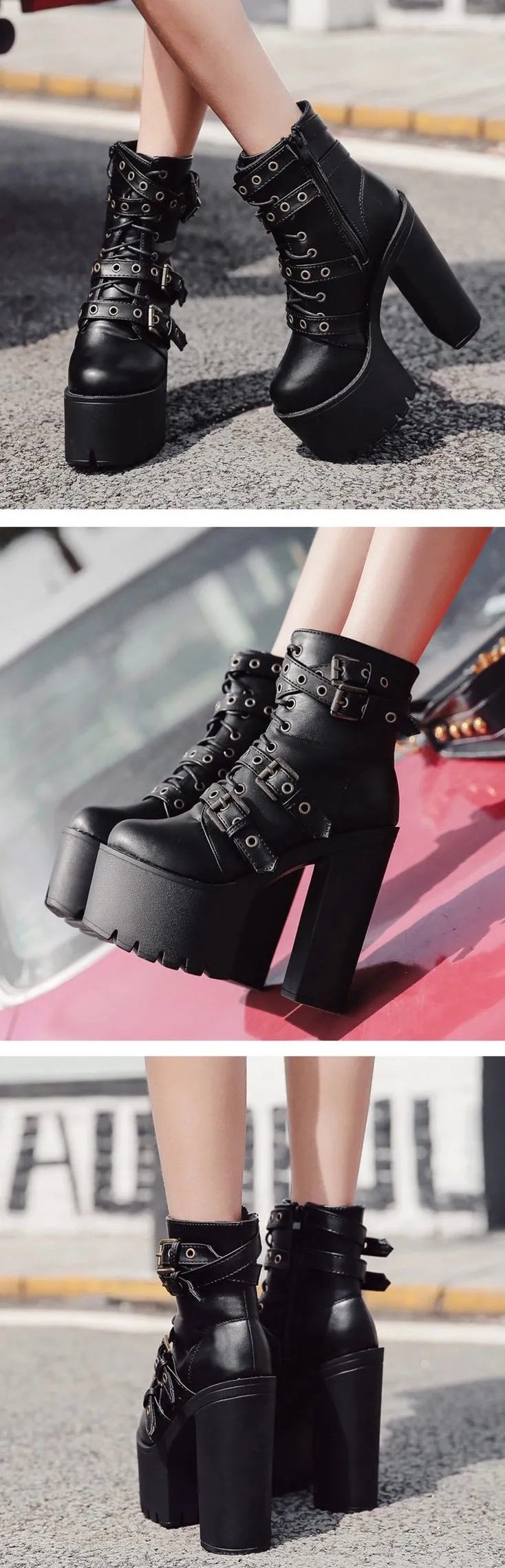 Buckle Ankle Boots