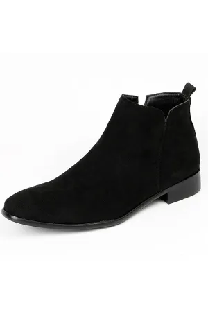 Chic Exotic Leather Slip Ankle Boots