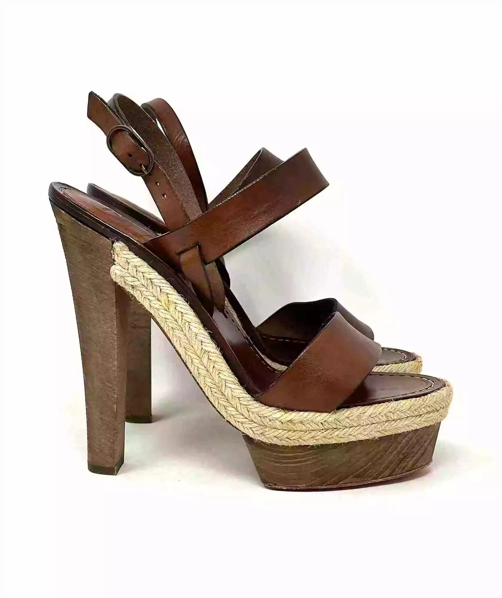 Christian Louboutin Satrinxa 150 Brown Platform Heel Sandals 39 UK 6