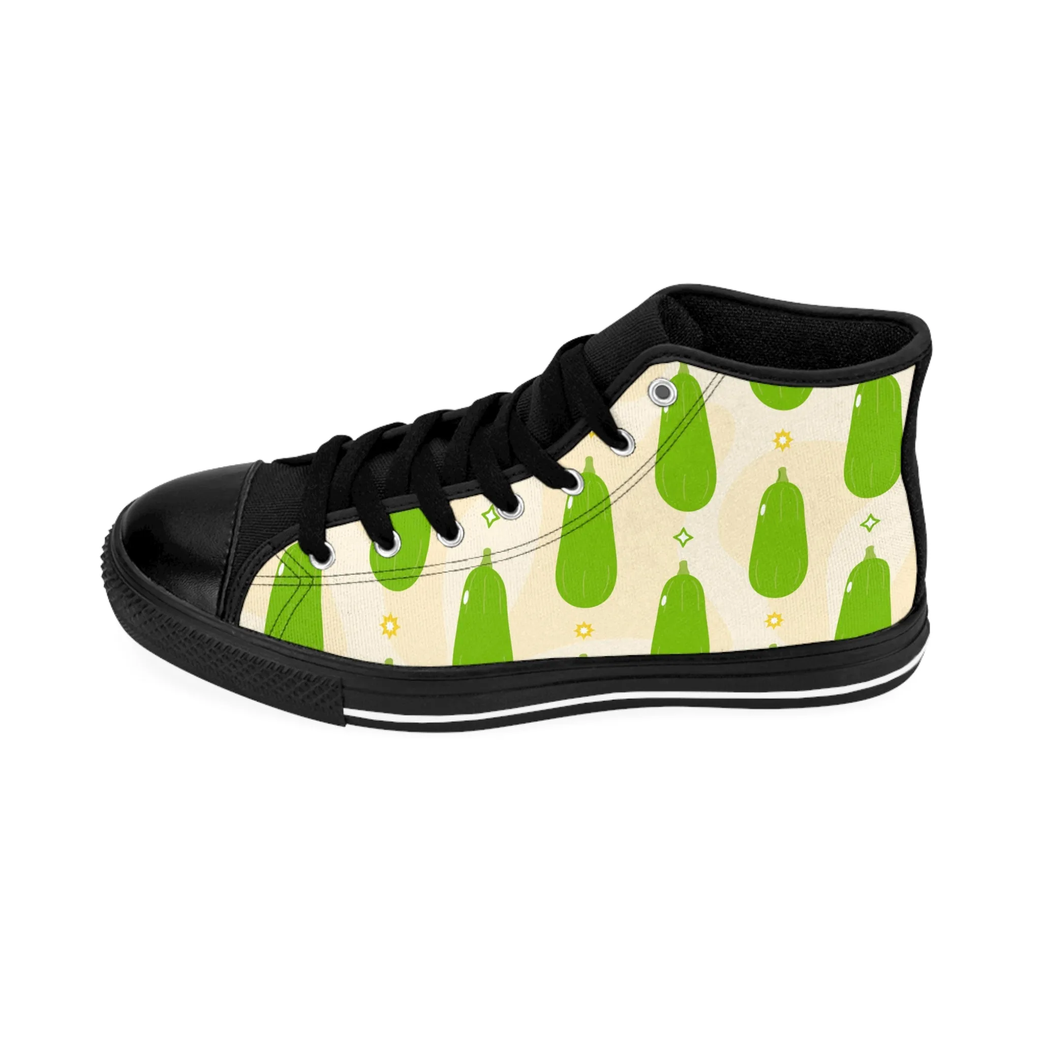 Cute Kawaii Vegetables Men's Classic Sneakers