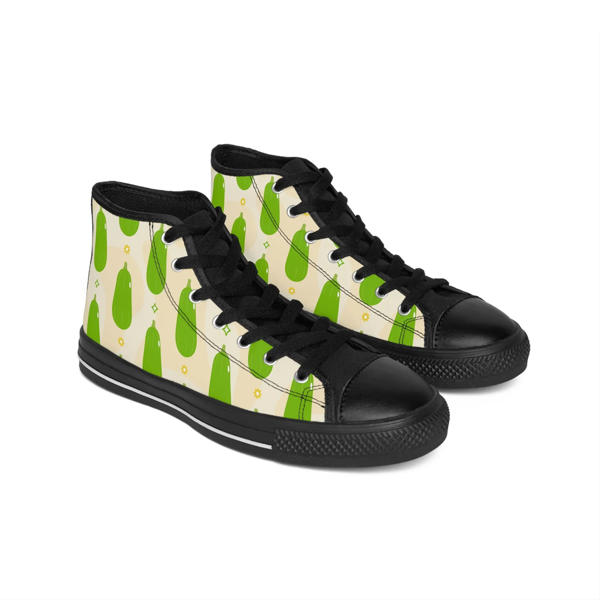 Cute Kawaii Vegetables Men's Classic Sneakers