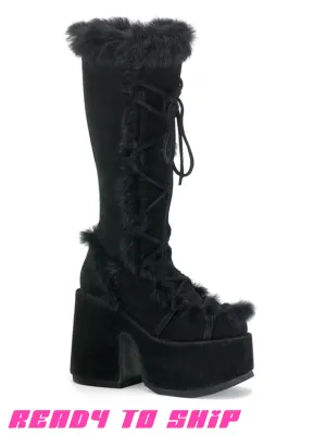 DEMONIA CAMEL 311 PLATFORM BOOTS - BLACK