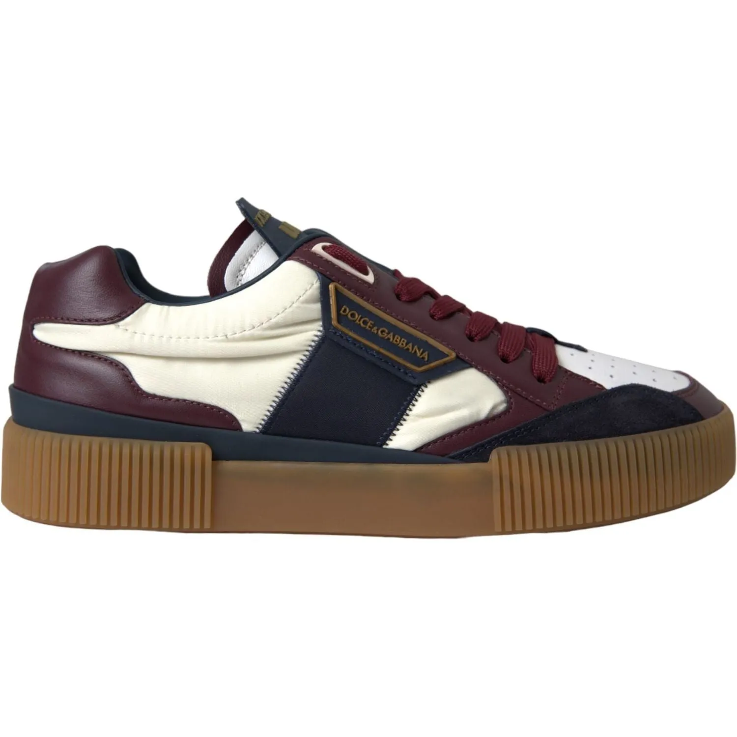 Dolce & Gabbana Multicolor Miami Leather Low Top Sneakers Shoes