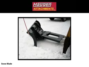 HAUGEN FORK MOUNTED SNOW BLADE FOR TELEHANDLERS/FORKLIFTS