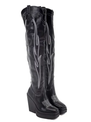 High Horse Over the Knee Western Boot