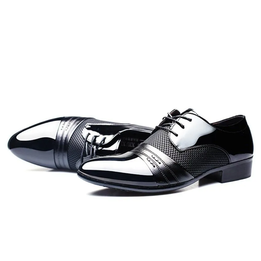 LaceLux Exotic Pointed Toe Oxford Dress Shoes