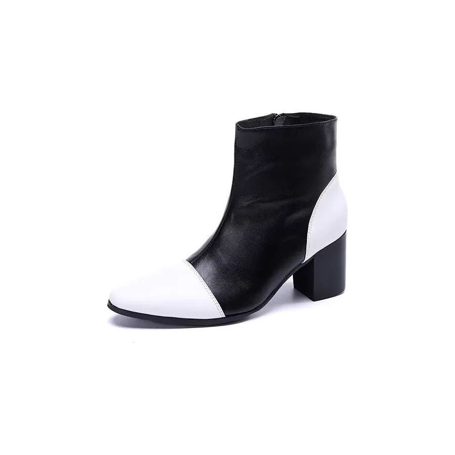 LuxLeather Chic Ankle Boots