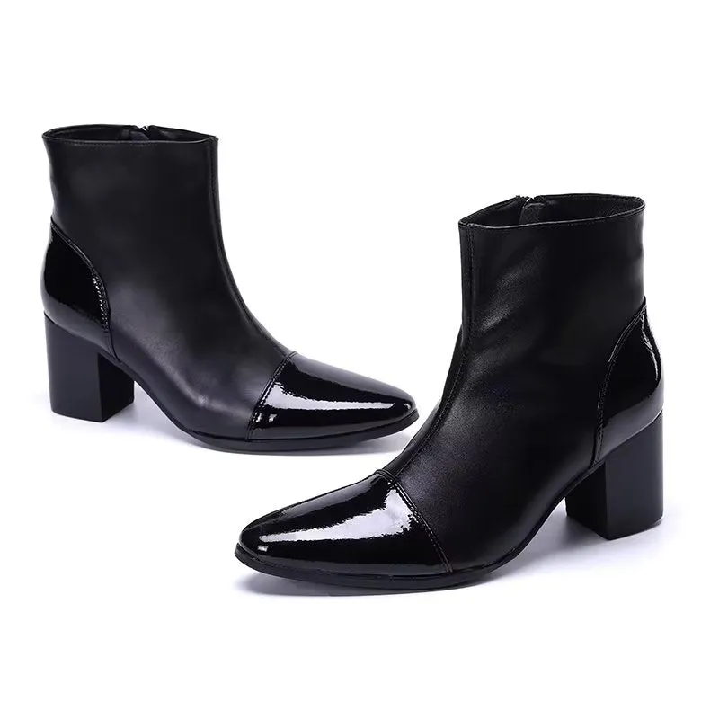 LuxLeather Chic Ankle Boots