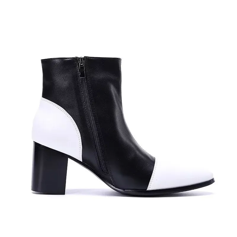 LuxLeather Chic Ankle Boots