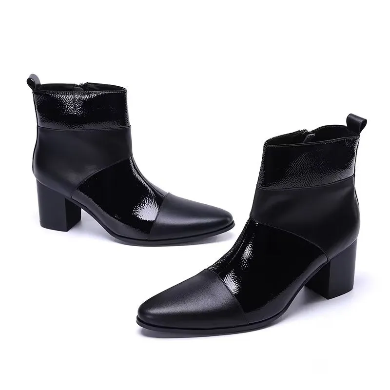 LuxLeather Chic Ankle Boots