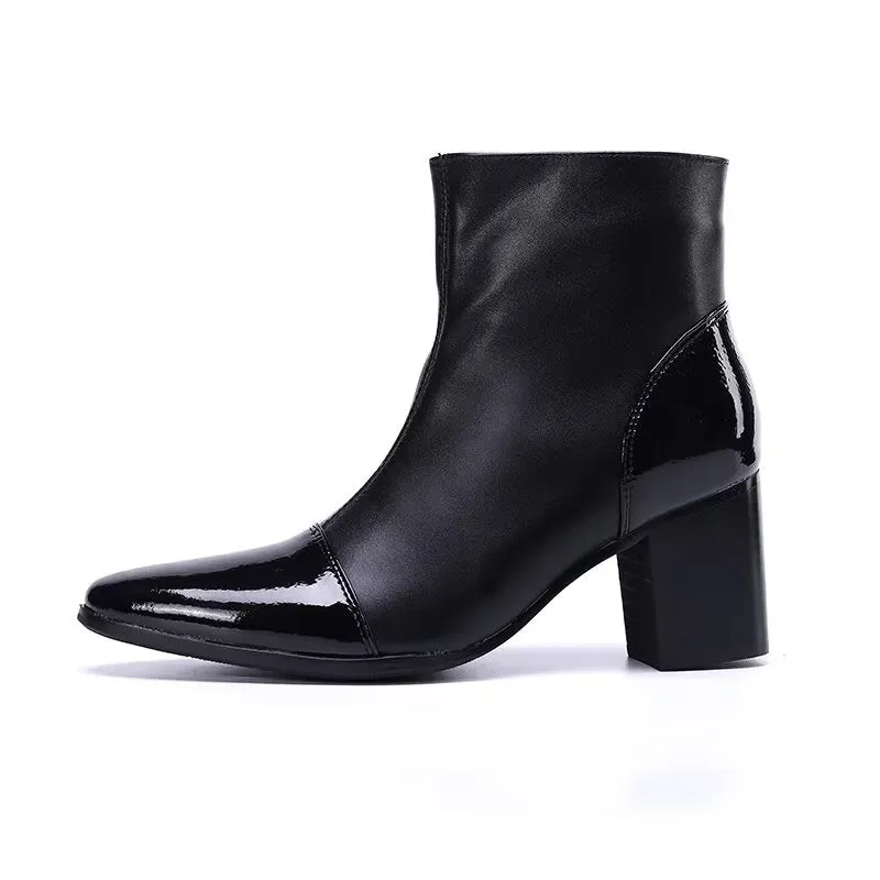 LuxLeather Chic Ankle Boots