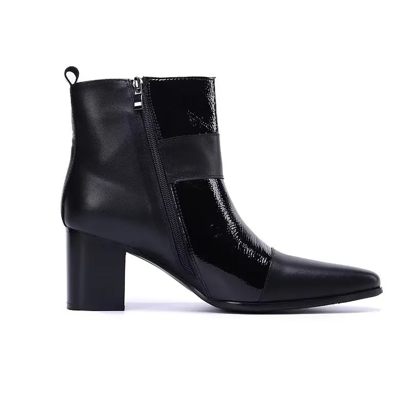 LuxLeather Chic Ankle Boots