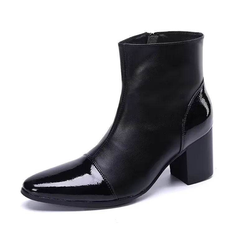 LuxLeather Chic Ankle Boots