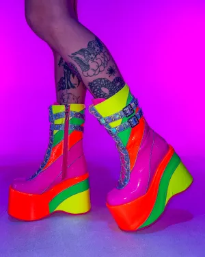 Neon Lites Platform Boots