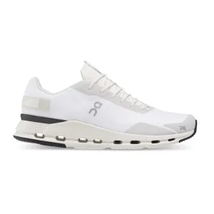 ON RUNNING CLOUDNOVA WHITE/BLACK TRAINERS