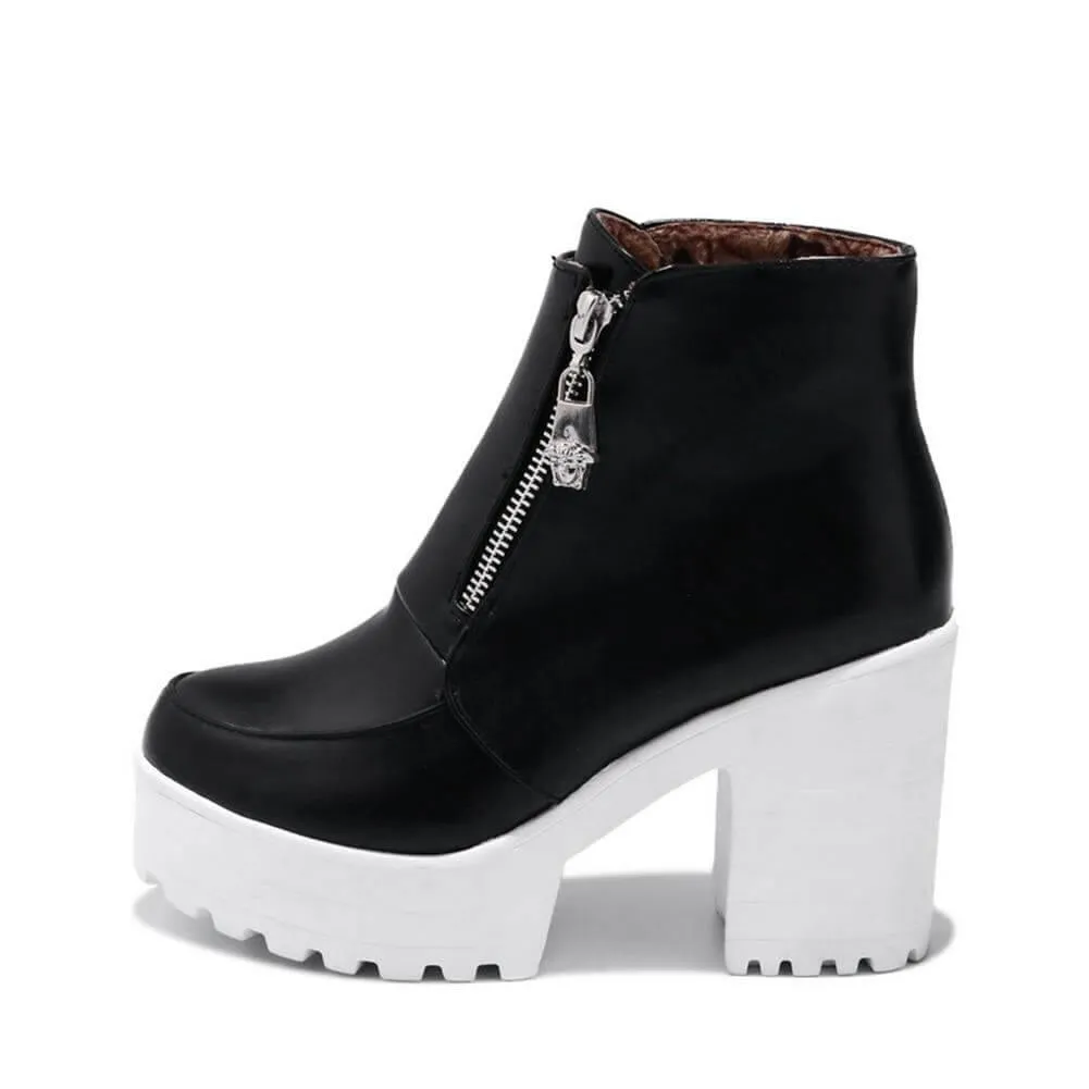 Platform Thick High Heels Women Boots