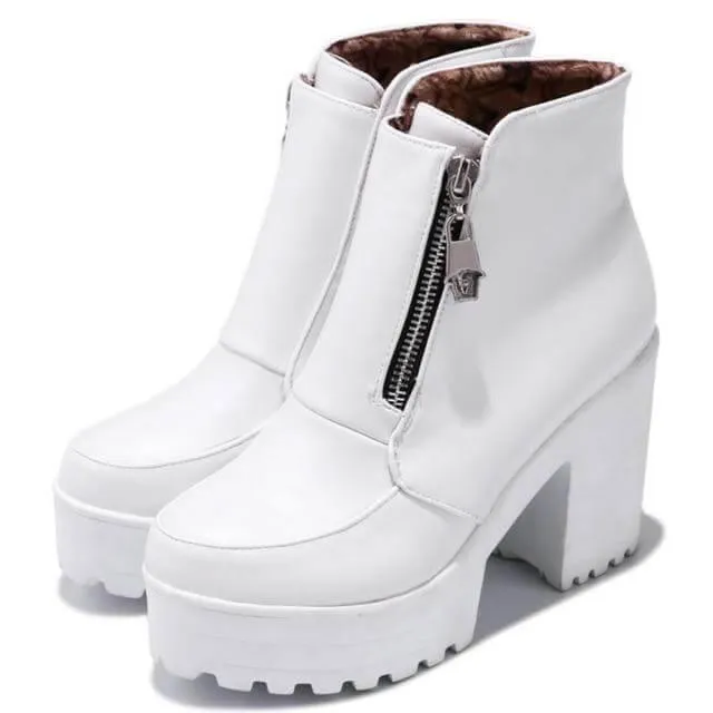 Platform Thick High Heels Women Boots