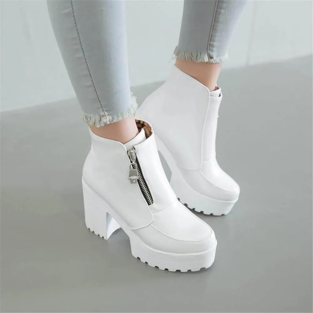 Platform Thick High Heels Women Boots