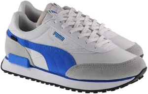 Puma Trainers Mens Future Rider Play On White Blue