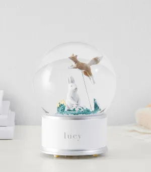 Ramona Bunny Musical Light-Up Snow Globe