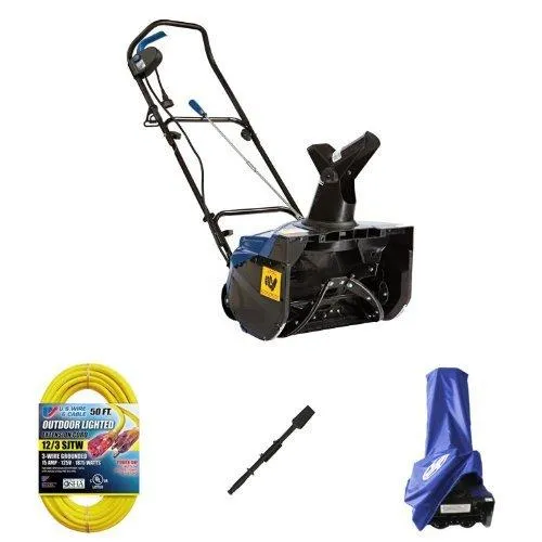 Snow Joe SJ620 18-Inch 13.5-Amp Electric Snow Thrower Bundle with MTD chute clearing tool