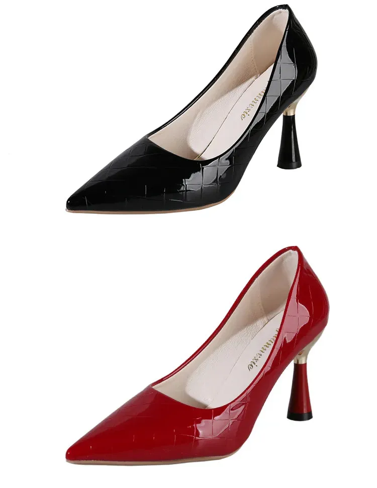 Timeless Trend: Plaid Classic High Heel Fashion Shoes