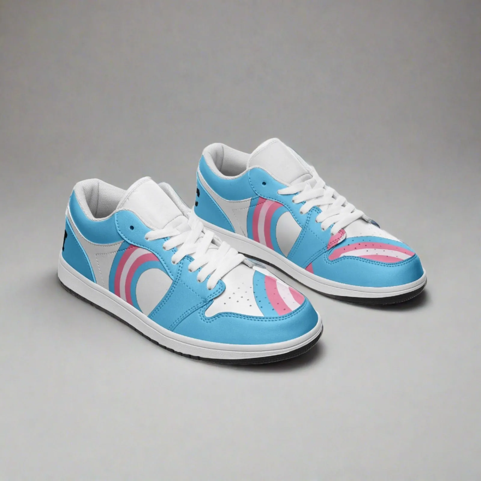 Transgender Pride Low Top Leather Sneakers