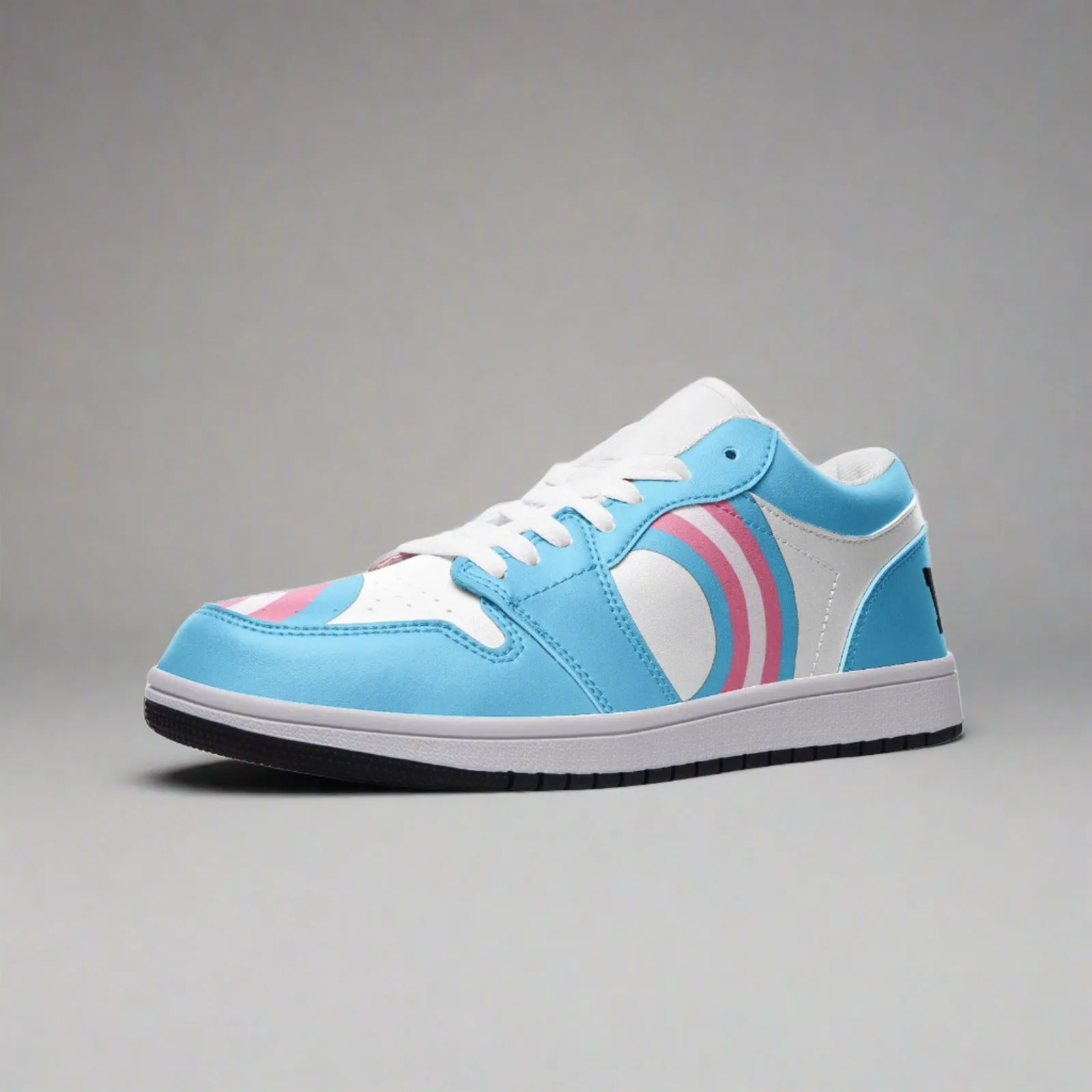 Transgender Pride Low Top Leather Sneakers