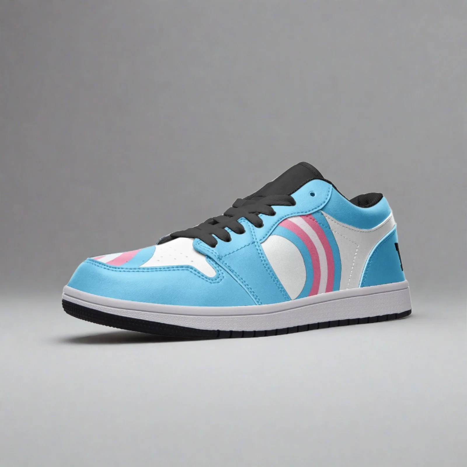 Transgender Pride Low Top Leather Sneakers