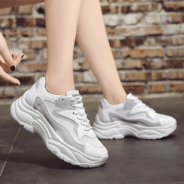 Women Shoes 2020 Fashion Sneakers Women Casual Shoes Woman Chunky Sneakers Platform Dad Shoes Female Trainers Tenis Feminino