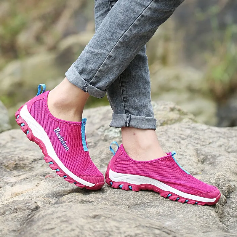 Women's simple fashion non-slip sporty hiking sneakers