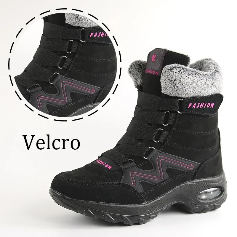 Women's thermal winter plush anti-skid suede boots CL