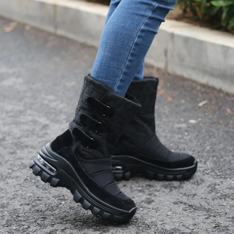 Women's winter thermal plush non-slip platform boots CL