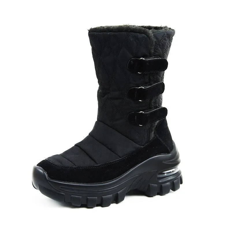 Women's winter thermal plush non-slip platform boots CL