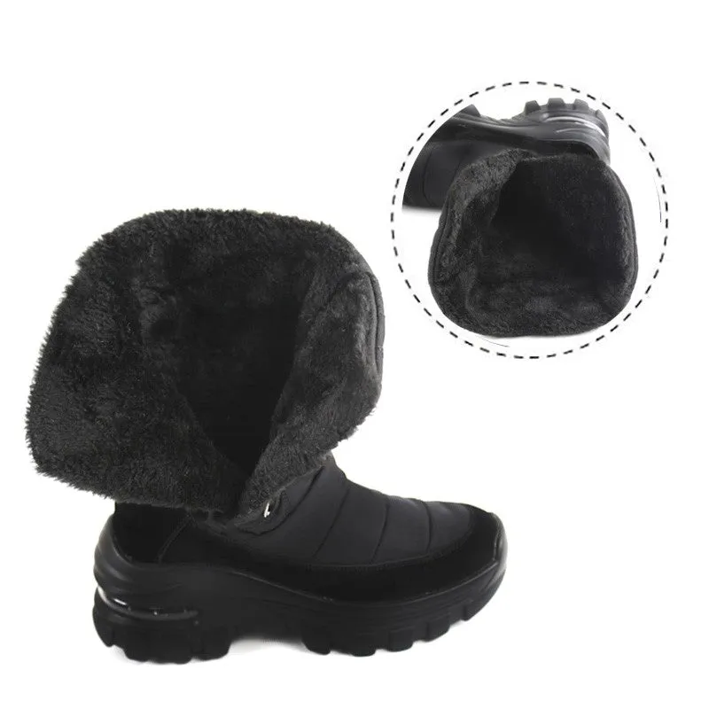 Women's winter thermal plush non-slip platform boots CL